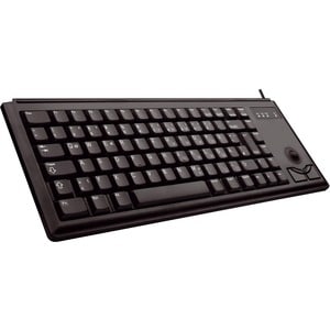 CHERRY Compact G84-4400 Keyboard - Cable Connectivity - USB Interface - Trackball - Swedish - Black - 84 Key(s) - Notebook