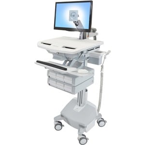 Ergotron StyleView Medizinische Warenkorb - 6 Schubfach - 14,97 kg Kapazität - 4 Rollen - Aluminium, Plastik, Verzinkter S
