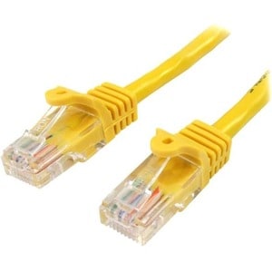 StarTech.com 5m Yellow Cat5e Patch Cable with Snagless RJ45 Connectors - Long Ethernet Cable - 5 m Cat 5e UTP Cable - Make