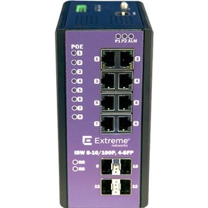 Extreme Networks ISW 8-10/100P, 4-SFP 8 Ports Manageable Ethernet Switch - Fast Ethernet - 100Base-TX - 2 Layer Supported 