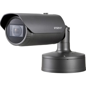 Wisenet XNO-6080R 2 Megapixel Outdoor Full HD Network Camera - Monochrome, Color - Bullet - Dark Gray - 164.04 ft Infrared