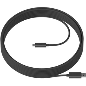 Logitech 10 m Mini-DIN Data Transfer Cable - 1 - Cable for Hub, Camera, Phone, Video Conferencing System - First End: 1 x 