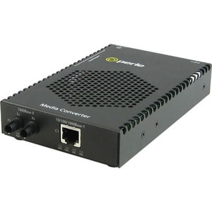 S-1110P-S2ST10-XT - 10/100/1000 GIGABIT ETHERNET STAND-ALONE INDUSTRIAL TEMPERATURE MEDIA RATE CONVERTER WITH POE POWER SO