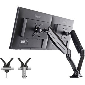 iiyama DS3002C-B1 Tischhalterung für Monitor - Schwarz - 2 Unterstützte(r) Display(s)Bildschirmgröße: 68,6 cm (27 Zoll) - 
