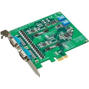 Advantech 2-port RS-232/422/485 PCI Express Communication Card w/Surge - Plug-in Card - PCI Express 2.0 x1 - PC, Linux - 2
