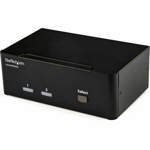 StarTech.com 2-Port DisplayPort KVM Switch - Dual-Monitor - 4K 60 - with Audio & USB Peripheral Support - DP 1.2 - USB Hub