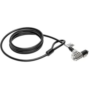 Tripp Lite by Eaton Security Lock for Laptops and Peripherals, 4-Digit Combination, 6 ft. (1.83 m) Cable - Resettable - 4-
