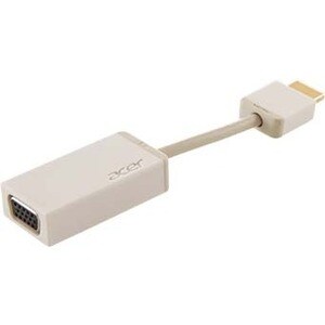 Acer Videoadapter - HDMI (Type A) Audio/Video digital - HD-15 VGA - Weiß