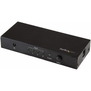 StarTech.com 4 Port HDMI Switch - 4K 60Hz - Supports HDCP - IR - HDMI Selector - HDMI Multiport Video Switcher - HDMI Swit