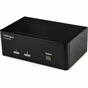 StarTech.com 2 Port DisplayPort Dual-Monitor KVM Switch - DisplayPort KVM - 4K 60 Hz - 2 Computer(s) - 1 Local User(s) - 4