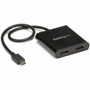 StarTech.com USB-C to Dual HDMI Adapter, USB Type-C Multi-Monitor MST Hub, Dual 4K 30Hz HDMI Laptop Display Extender/Split