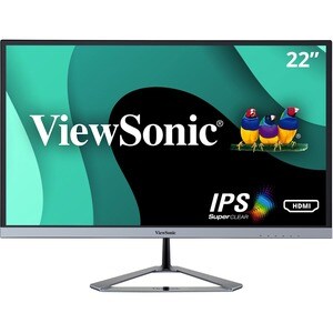 Monitor LED ViewSonic Entertainment VX2276-smhd 22" Class Full HD - 16:10 - Plata - 54.6cm (21.5") Viewable - Tecnología c