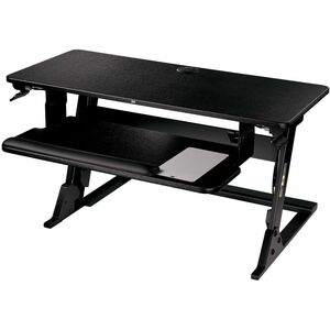 3M Precision Standing Desk - Holds up to 35 lb Load Capacity - 29.2 in x 22.2 in Footprint, Fits 24 in Deep Desk - Medium 