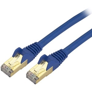 StarTech.com Cable de 1m CAT6a Ethernet Azul - Cable de red 10Gb Cat6a Snagless Blindado RJ45 PoE de 100W - 10GbE con Cert
