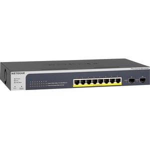 Netgear ProSAFE 8-Port PoE+ Gigabit Smart Managed Switch with 2 SFP Ports (GS510TPP) - 8 Ports - Manageable - Gigabit Ethe