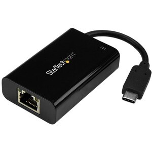 USB-C GIGABIT ETHERNET NETWORK ADAPTER WITH PD CHARGING