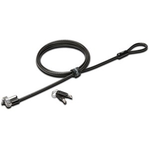 Kensington Kabelschloss Für Notebook, Tablet - 182,88 cm (72 Zoll) Kabel - Schloss mit Schlüssel - Schwarz, Silber - Karbo