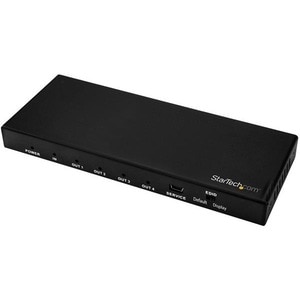 StarTech.com HDMI Splitter - 4 Port - HDMI Splitter 1 In 4 Out - 4K 60Hz - Video/audio switch - 4 x HDMI - desktop - AC 10