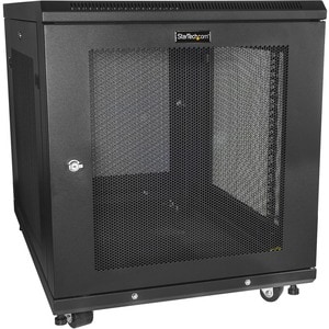 StarTech.com 4-Pfosten 12HE Server Rack, 19" Datenschrank für Computer / IT-Ausrüstung, Heimnetzwerk-Rack, Server-Rack mit