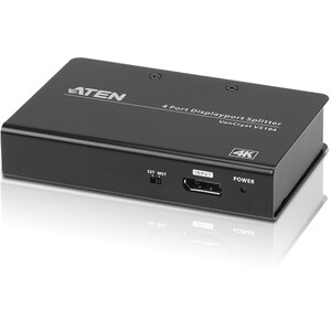 ATEN 4-Port 4K DisplayPort Splitter-TAA Compliant - 4096 x 2160 - DisplayPort - Metal