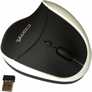 COMFI II WIRELESS ERGONOMIC COMPUTER MOUSE WHITE - Optical - Wireless - White - USB - 2000 dpi - Scroll Wheel - 5 Button(s