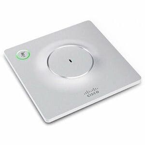 Cisco Telepresence Wired Microphone for Conference Room - White - 9.14 m - 80 Hz to 15 kHz - Omni-directional - Table Mount