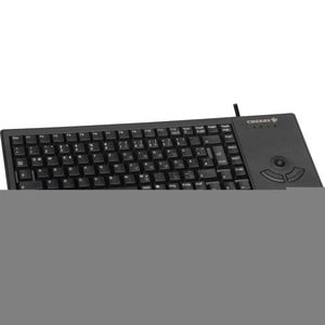 CHERRY G84-5400 Keyboard - Cable Connectivity - USB Interface - Trackball - English (US) - Black - Computer - PC, Mac, Unix