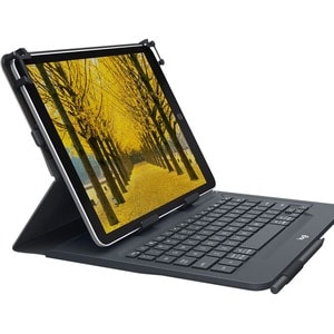 Logitech Universal Folio Keyboard/Cover Case (Folio) for 25.4 cm (10") Apple iPad Air 2, iPad Air, iPad 2, iPad (3rd Gener