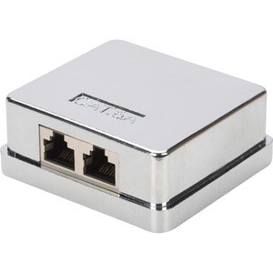 DIGITUS Professional Mounting Box - Silver - 1 pc(s) - 2 x RJ-45 Port(s)