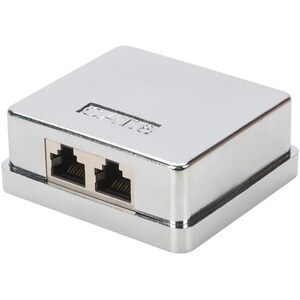 DIGITUS Professional Mounting Box - Silver - 1 pc(s) - 2 x RJ-45 Port(s)