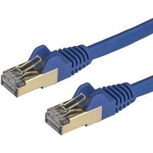 StarTech.com 3m CAT6a Ethernet Cable - 10 Gigabit Category 6a Shielded Snagless 100W PoE Patch Cord - 10GbE Blue UL Certif