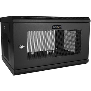 StarTech.com Armadio Rack 19" 6U a Muro - Server Rack 19 Pollici a 2 Montanti Ventilato con Ripiano 1U per Switch/Disposit