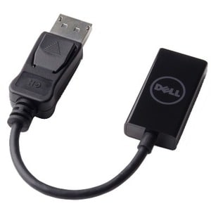 Dell DisplayPort (M) to HDMI (F) 2.0 (4K) - 20.32 cm DisplayPort/HDMI A/V Cable for Audio/Video Device, Monitor, Projector