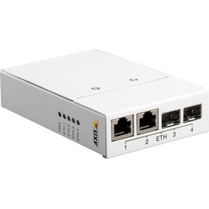 AXIS T8606 Transceiver/Media Converter - TAA Compliant - 2 Port(s) - 2 x Network (RJ-45) - Twisted Pair, Optical Fiber - 2
