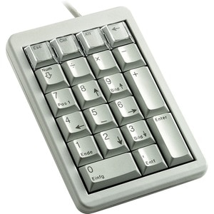 CHERRY G84-4700 Keypad - Cable Connectivity - USB Interface - French - Light Grey - ML Keyswitch - 21 Key(s) - Notebook