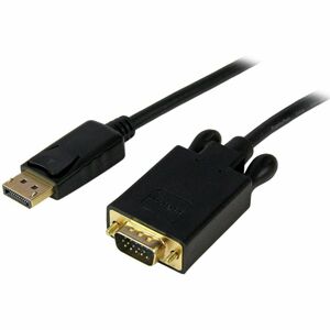 StarTech.com 1,83 m DisplayPort/VGA Videokabel - 1 Stück - Cable for Projektor, TV, Notebook, Monitor, Videogerät, HDTV, D