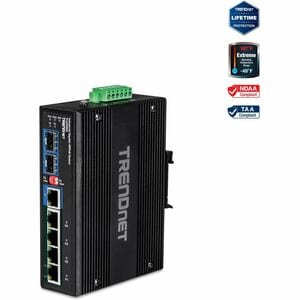 TRENDnet TI-UPG62 6 Ports Ethernet Switch - Gigabit Ethernet - 1000Base-X, 1000Base-T - New - 2 Layer Supported - Modular 