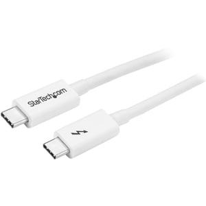 StarTech.com 3.3ft (1m) Thunderbolt 3 Cable, 20Gbps, 100W PD, 4K Video, Thunderbolt-Certified, Compatible w/ TB4/USB 3.2/D