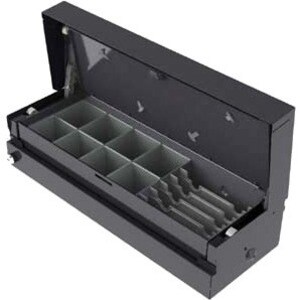 Cassetto dei contanti apg CashPlus 490MOD - 4 Banconota - 8 Coin - 1 Lettore di schede - 2 Posizione serratura - Acciaio -