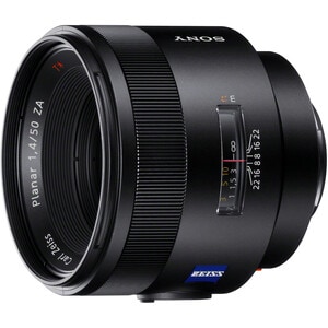Sony SAL50F14Z - 50 mm - f/22 - f/1.4 - Fixed Lens for Sony A-mount - 72 mm Attachment - 0.14x Magnification - Optical IS 