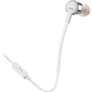 Casque (Oreillette) JBL T210 - Filaire - Design Intra-auriculaire - Stéréo - Couleur Gris - Binaural - Intra-auriculaires