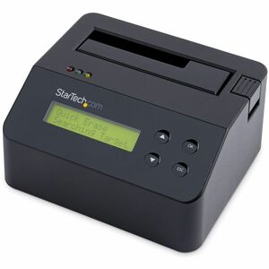 StarTech.com 1-Bay Festplatten Löscher, Selbständiges HDD/SSD Löschgerät, 4Kn, USB 3.0 auf SATA III, 9 Löschmodi, DB9 Druc