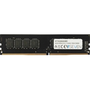 V7 V7192004GBD RAM Module - 4 GB - DDR4-2400/PC4-19200 DDR4 SDRAM - 2400 MHz Single-rank Memory - CL17 - 1.20 V - Non-ECC 