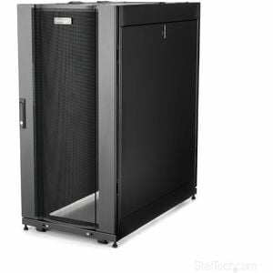 StarTech.com 4-Post 25U Server Rack Cabinet, 19" Data Rack Cabinet for Computer / IT Equipment, Home Network Rack, Half He