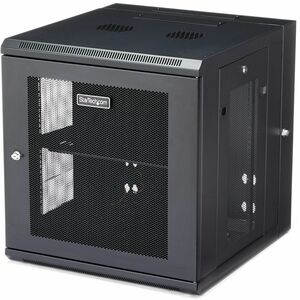 StarTech.com Armoire Réseau Murale 12U à 4 Montants, Baie de Serveur Murale 19" à Charnières pour Équipement IT, Armoire R
