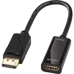 LINDY DisplayPort/HDMI A/V Cable for Audio/Video Device, Graphics Card, Monitor, TV, Projector - First End: 1 x HDMI Digit