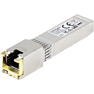 StarTech.com MSA Uncoded SFP+ Module - 10GBASE-T - 10GE Gigabit Ethernet SFP+ SFP to RJ45 Cat6/Cat5e Transceiver Module - 