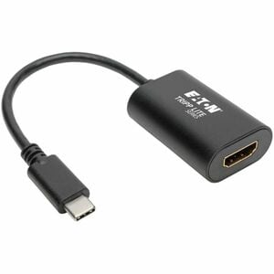 Eaton Tripp Lite Series USB-C to HDMI Adapter (M/F) - 4K 60 Hz, HDCP 2.2, Black - 1 x HDMI - Mac, Chrome OS