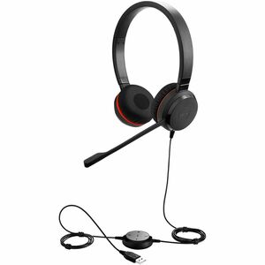 Jabra EVOLVE 20SE MS Stereo Wired Over-the-head Stereo Headset - Black - Binaural - Supra-aural - 32 Ohm - 150 Hz to 7 kHz