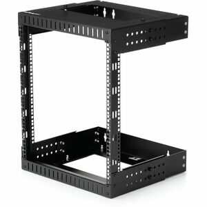 StarTech.com 2-Post 12U Heavy-Duty Wall Mount Network Rack, 19" Open Frame Server Rack with Adjustable Depth, Data Rack fo